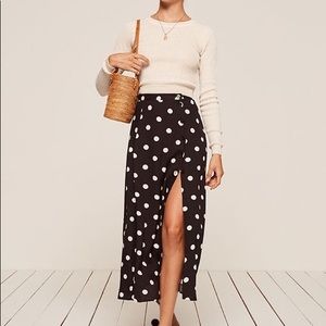 Reformation Veronica skirt in Dot